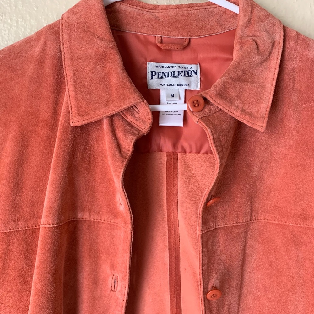 Vintage Pendleton 100% Leather Button Down - Picture 2 of 4